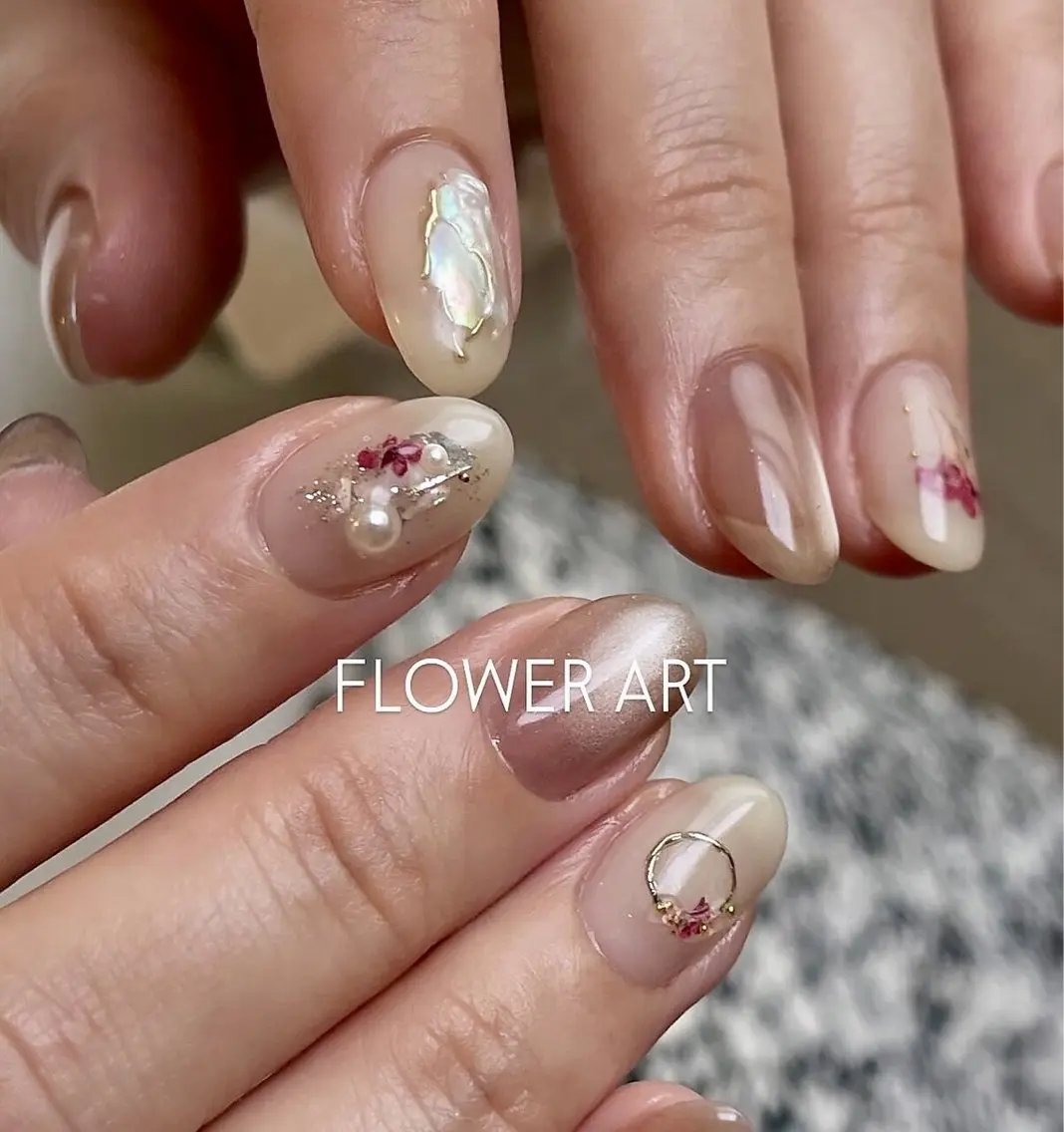 【Jrネイリスト】定額Design.B orフレンチネイル※ケア込み¥6.820の写真