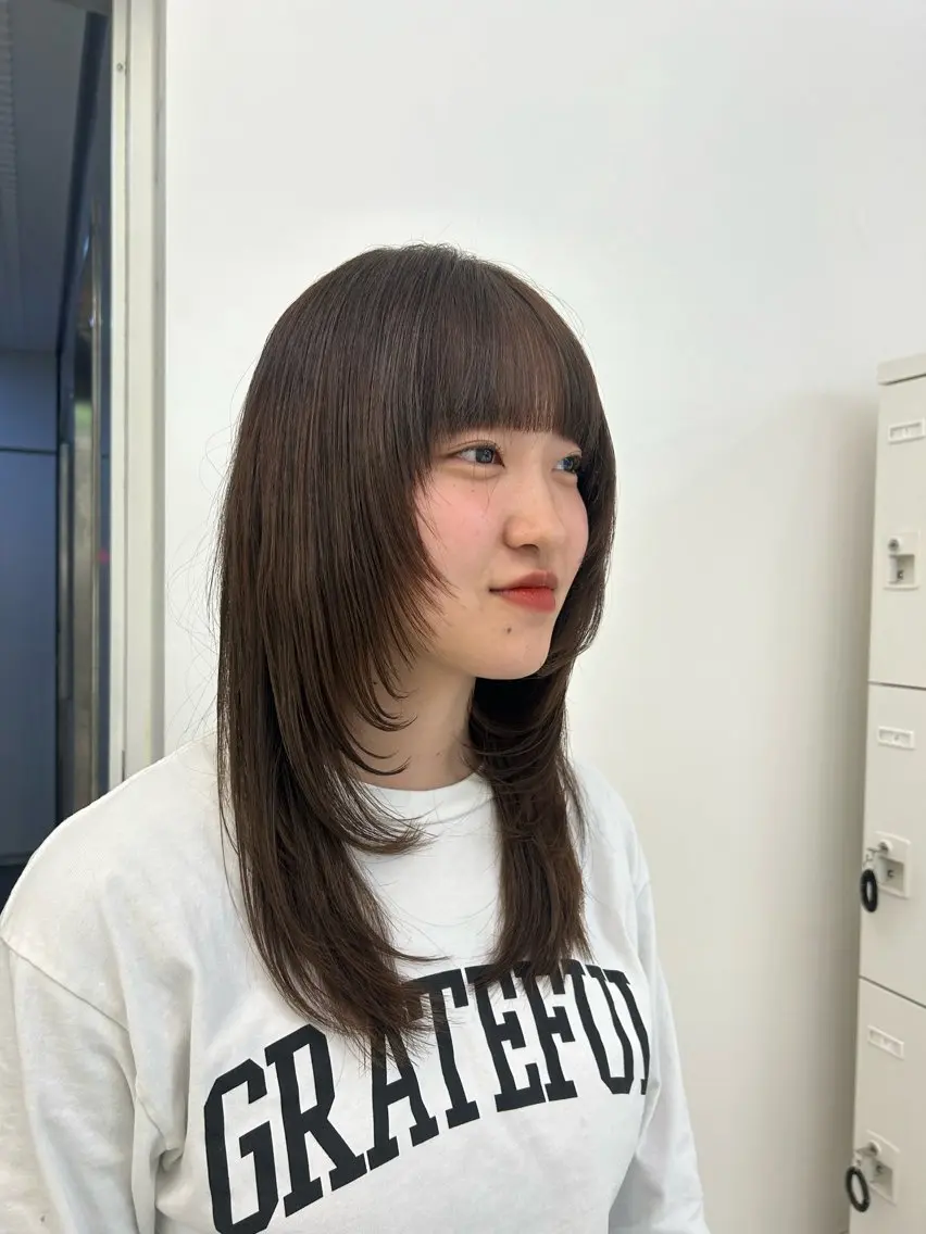 ロング 韓国風ヘア シャギー 🤍ワンホンヘア 🤍Rikuto🤍のヘアスタイル