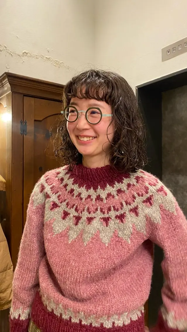 ミディアム パーマ ミディアムパーマ ボブ トリートメント カット パーマ 透明感カラー 🦙なりたりみのヘアスタイル