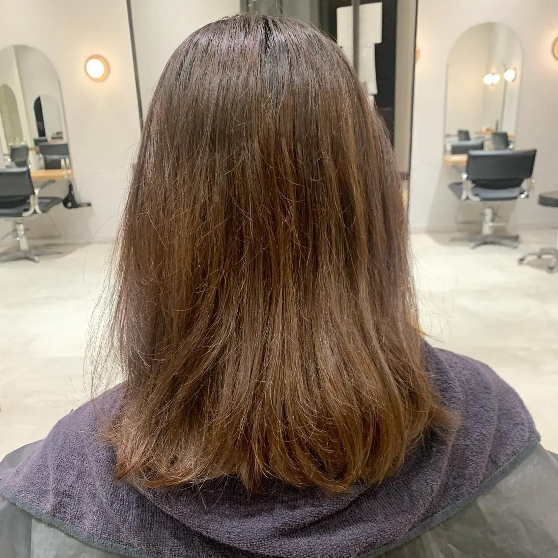 ミディアム カラー 髪質改善 RYOのヘアスタイル