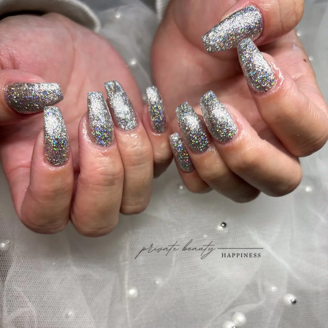 ネイル ラメ(グリッター) ハンドネイル happiness nailのネイルデザイン
