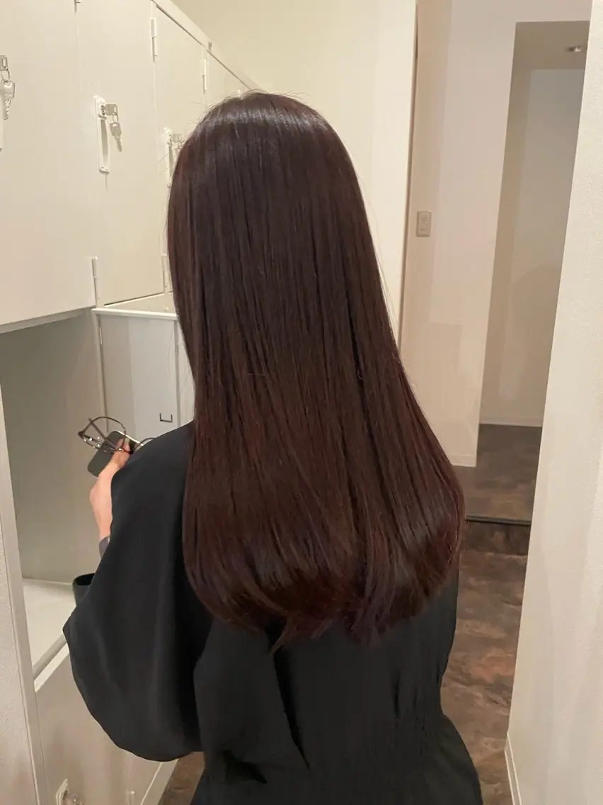 ロング カラー ピンクカラー 縮毛矯正 ⛲️every 🌼 平子 歩美 ☺︎のヘアスタイル