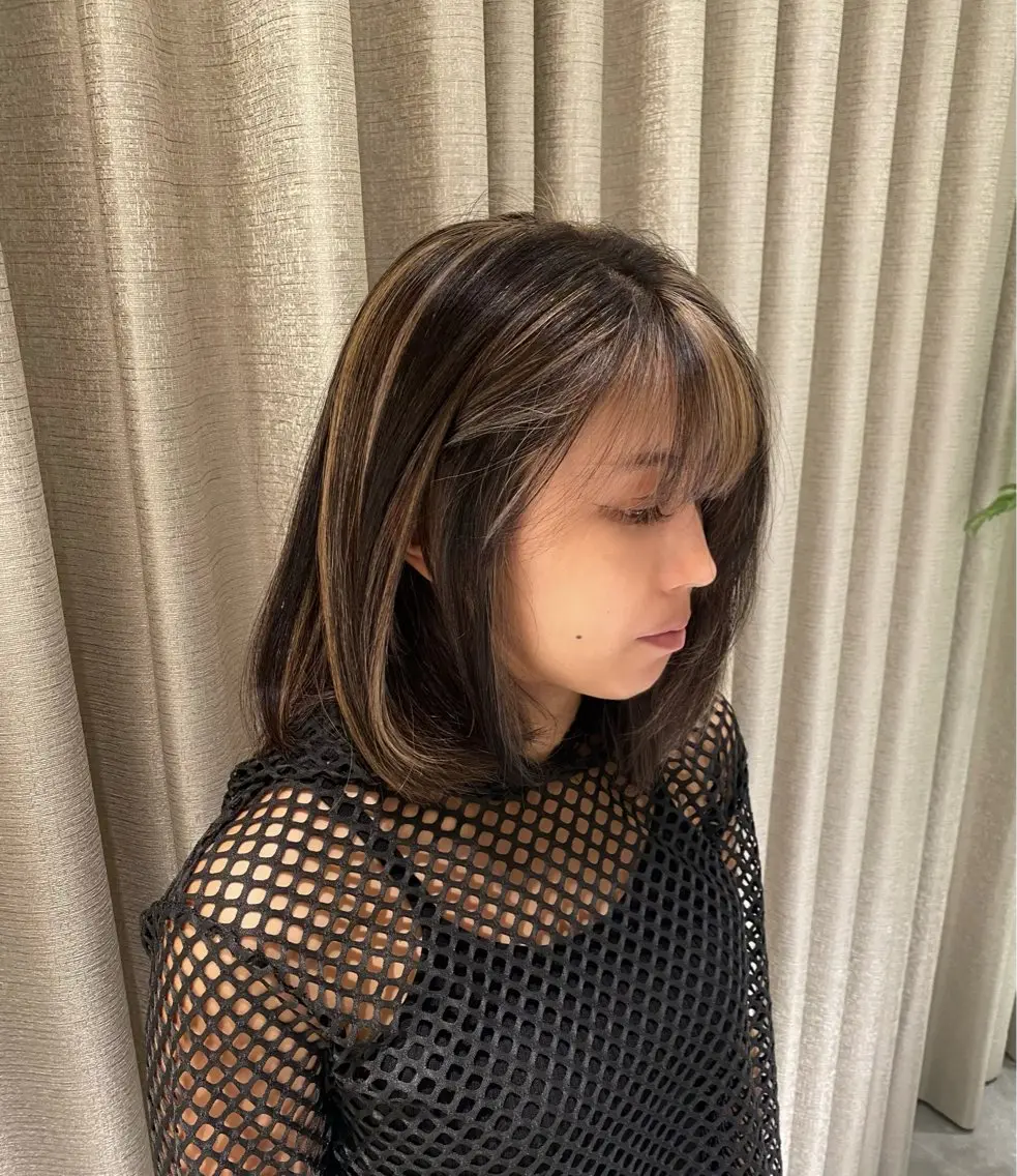 ミディアム カラー ヘアカラー トリートメント stair:case 🌱Fuka🌱🦖のヘアスタイル