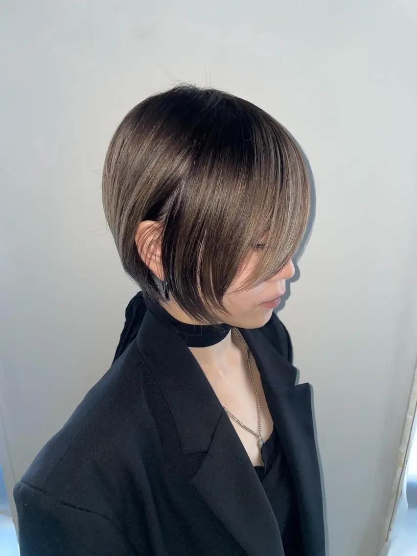 ショート カラー 北山 夢菜のヘアスタイル