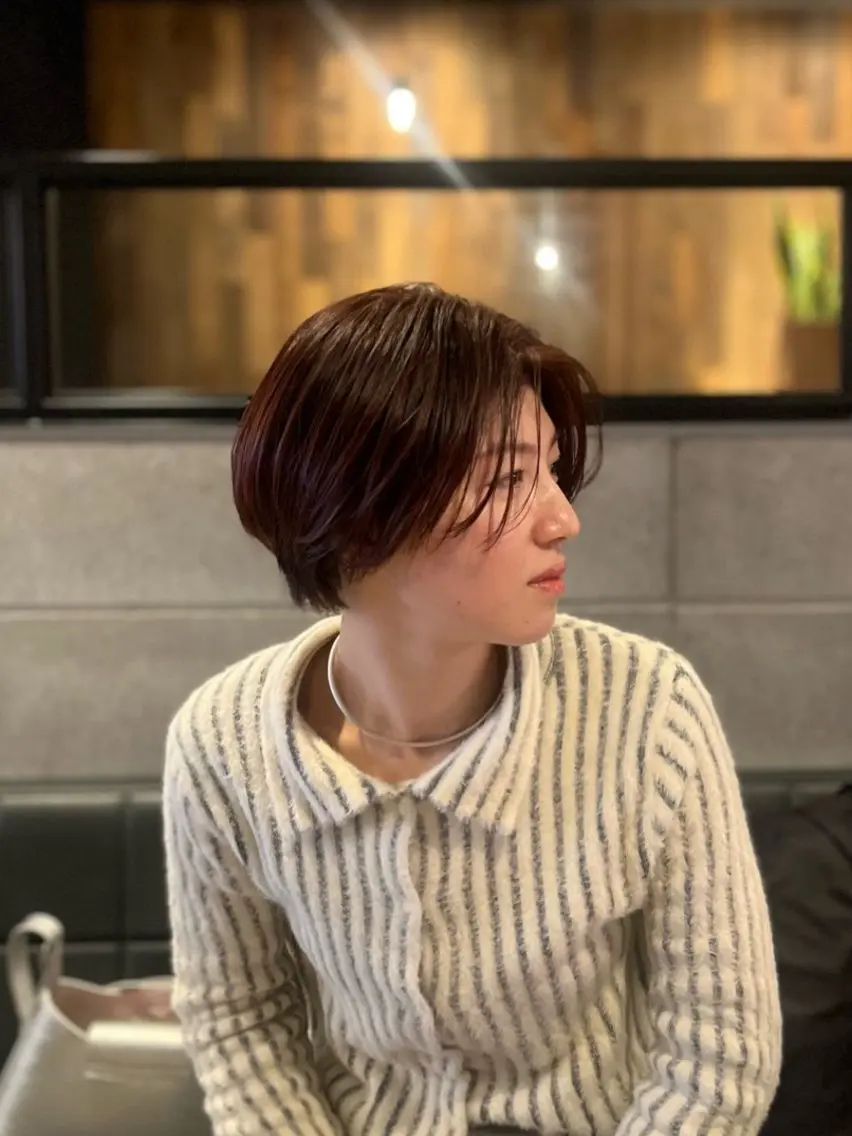 カラー ブラウンカラー レッドカラー ヘアカラー 都築 明日香のヘアスタイル