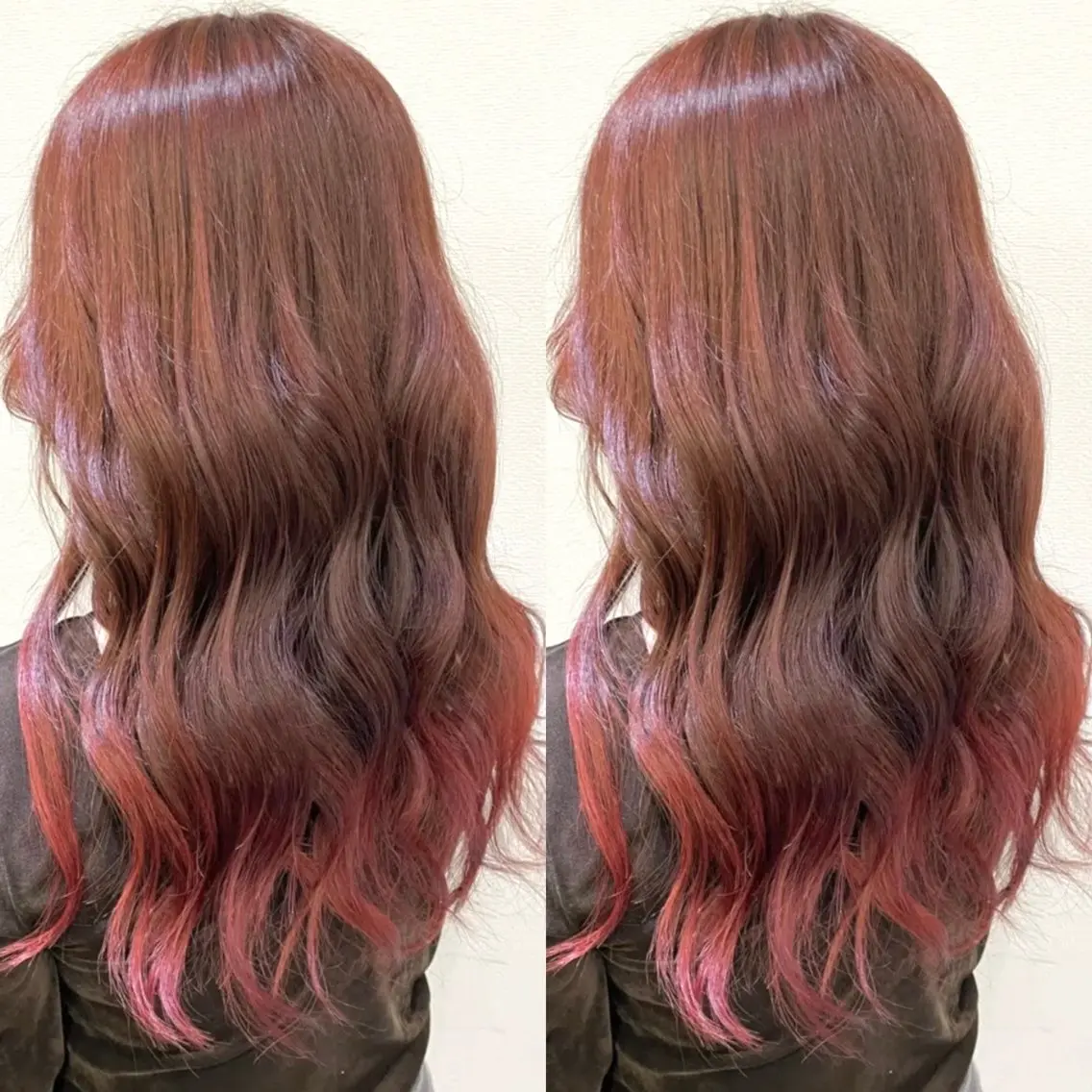 ロング カラー グラデーションカラー カット ヘアカラー トリートメント ヘアセット ブリーチ無しダブル カラー🦕まどかのヘアスタイル