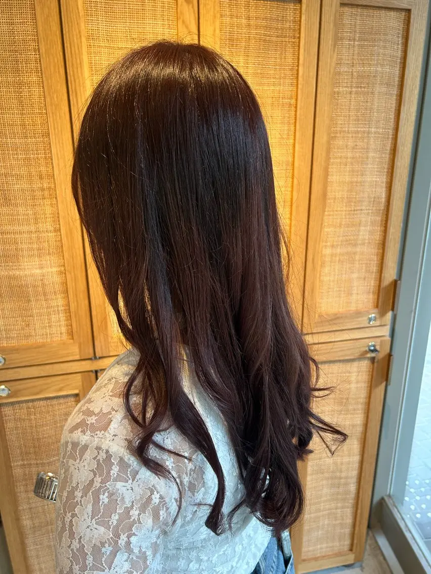 カラー ブラウンカラー 透明感カラー レッドカラー 艶カラー✨レイヤー/ メンズカット田中佑季のヘアスタイル