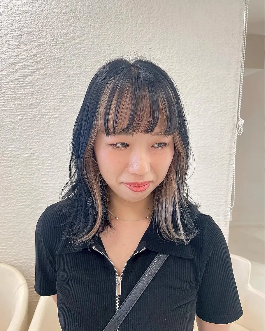 《暗髪にちょっと抜け感が欲しい💕そんな方には!》フェイスフレーミング✨の写真