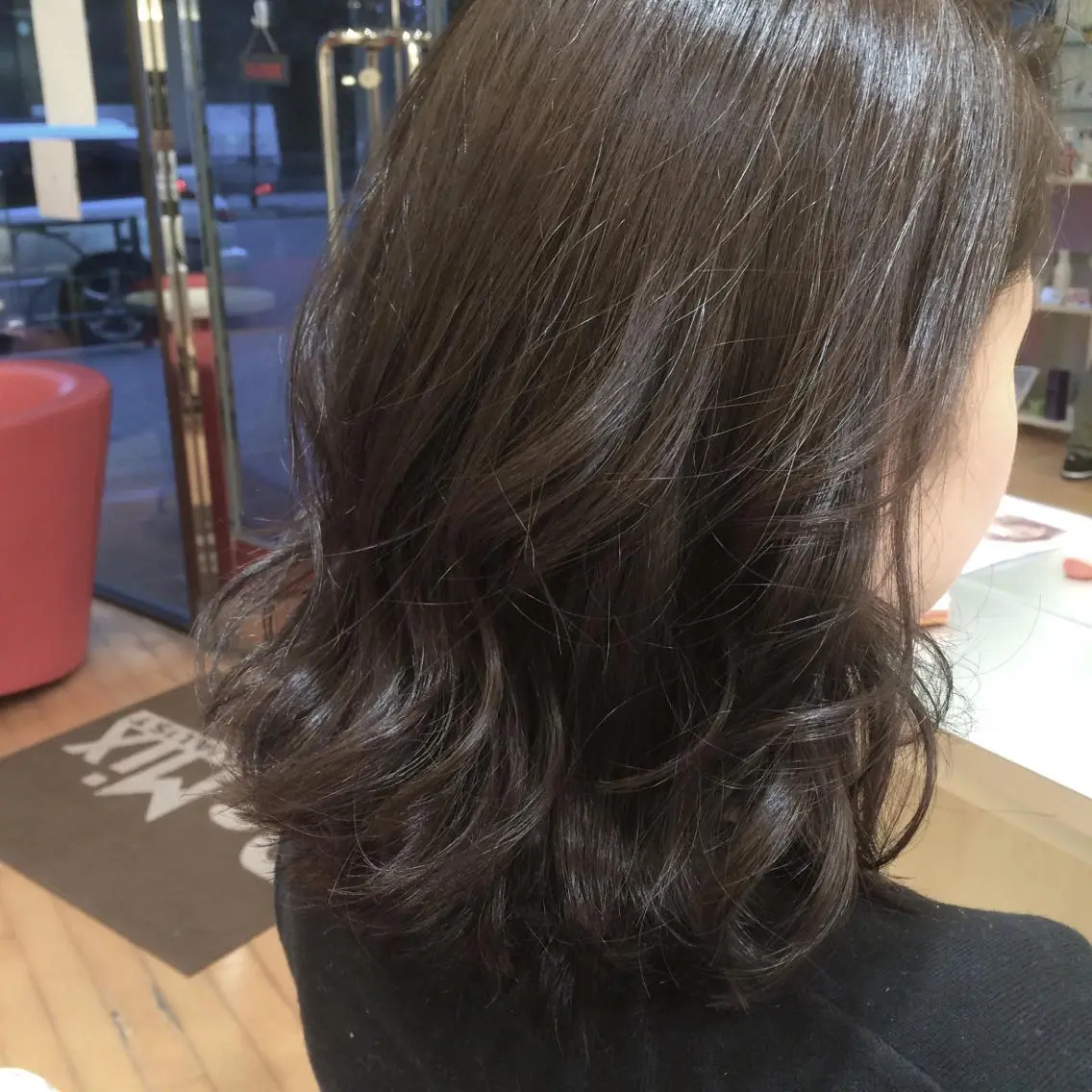 ミディアム カラー アッシュ ブルーカラー ブルーアッシュ タジマ ヤスヒサのヘアスタイル