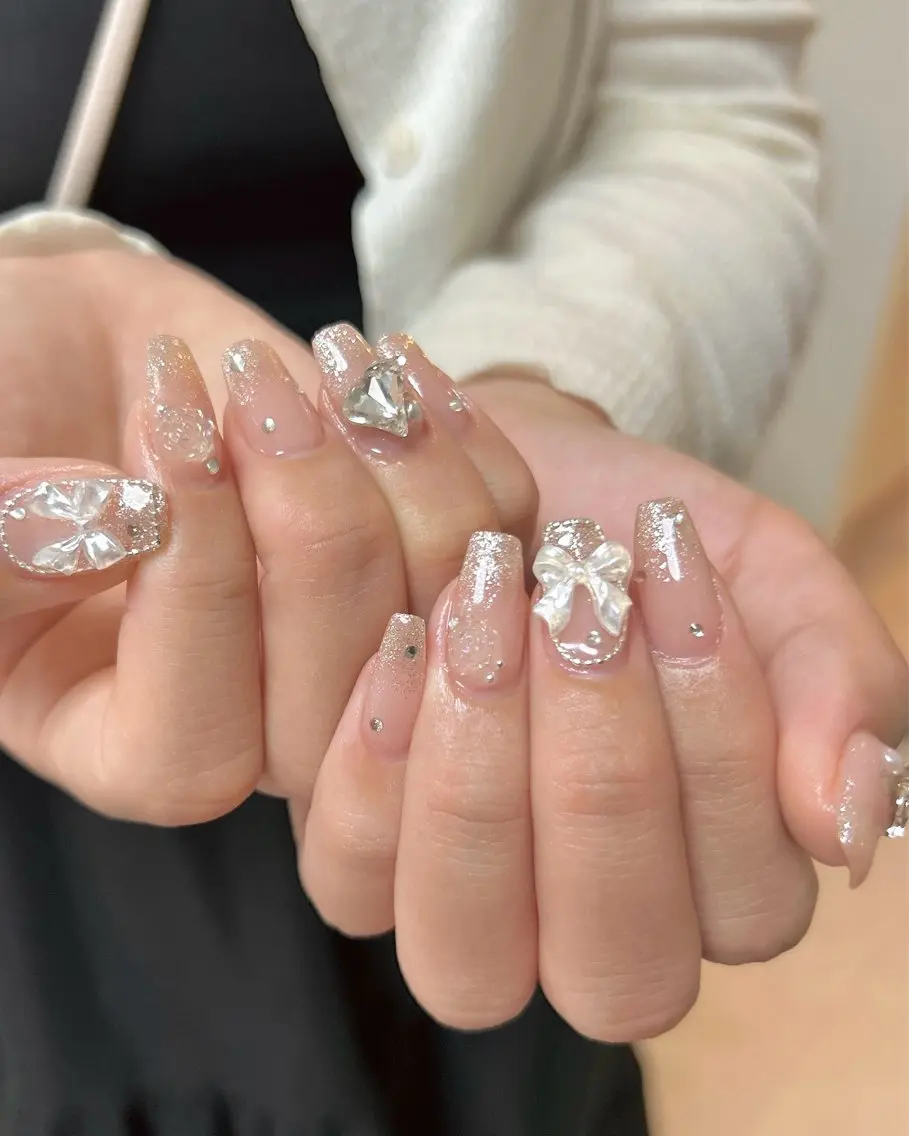 ネイル キラキラネイル ハンドネイル ten nail salon かえでのネイルデザイン