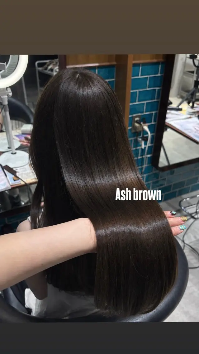 カラー 透明感カラー ヘアカラー 縮毛矯正/透明感カラ ー🍒/Kannaのヘアスタイル