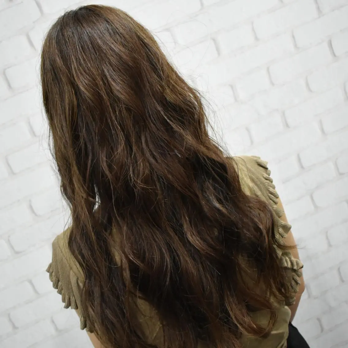 ロング カラー ヘアアレンジ アッシュ ハイライトカラー ハイライト MODE K’s川西 瀧尻光のヘアスタイル