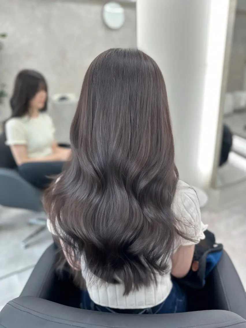 ロング カラー カット ヘアカラー 堀江/髪質改善/ ナチュラルカラーのヘアスタイル