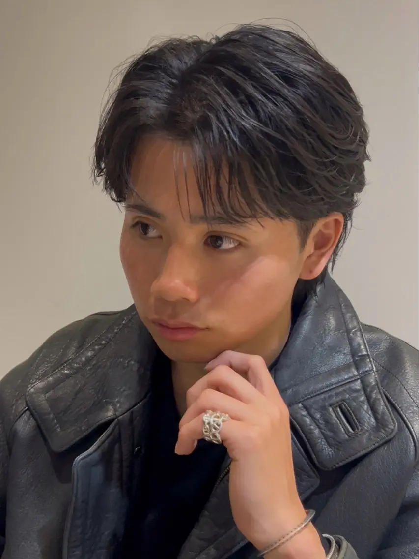 メンズ りき カラー縮毛 レディースも可能のヘアスタイル