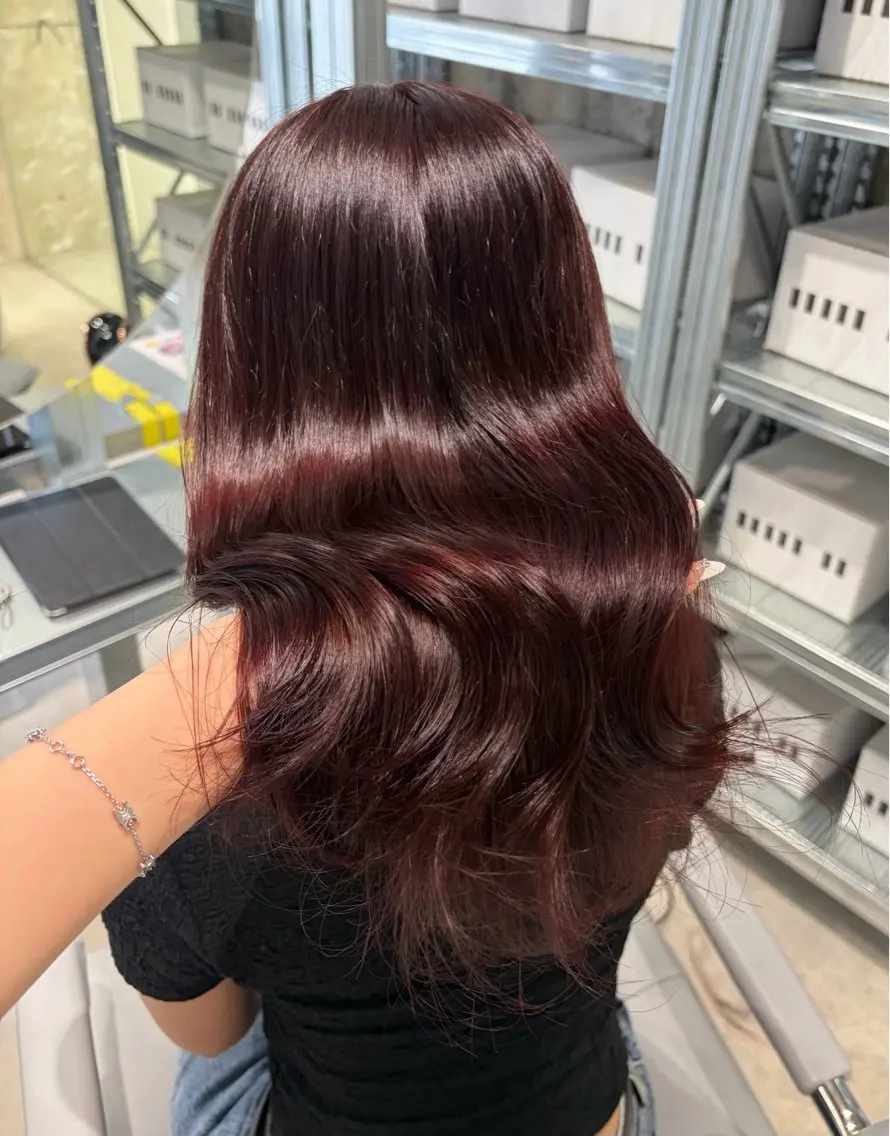 ミディアム カラー カット ヘアカラー トリートメント ダブルカラー/レイヤ ーカット 🤍ゆきなのヘアスタイル