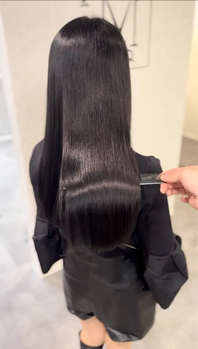 ロング 宝の 髪のヘアスタイル