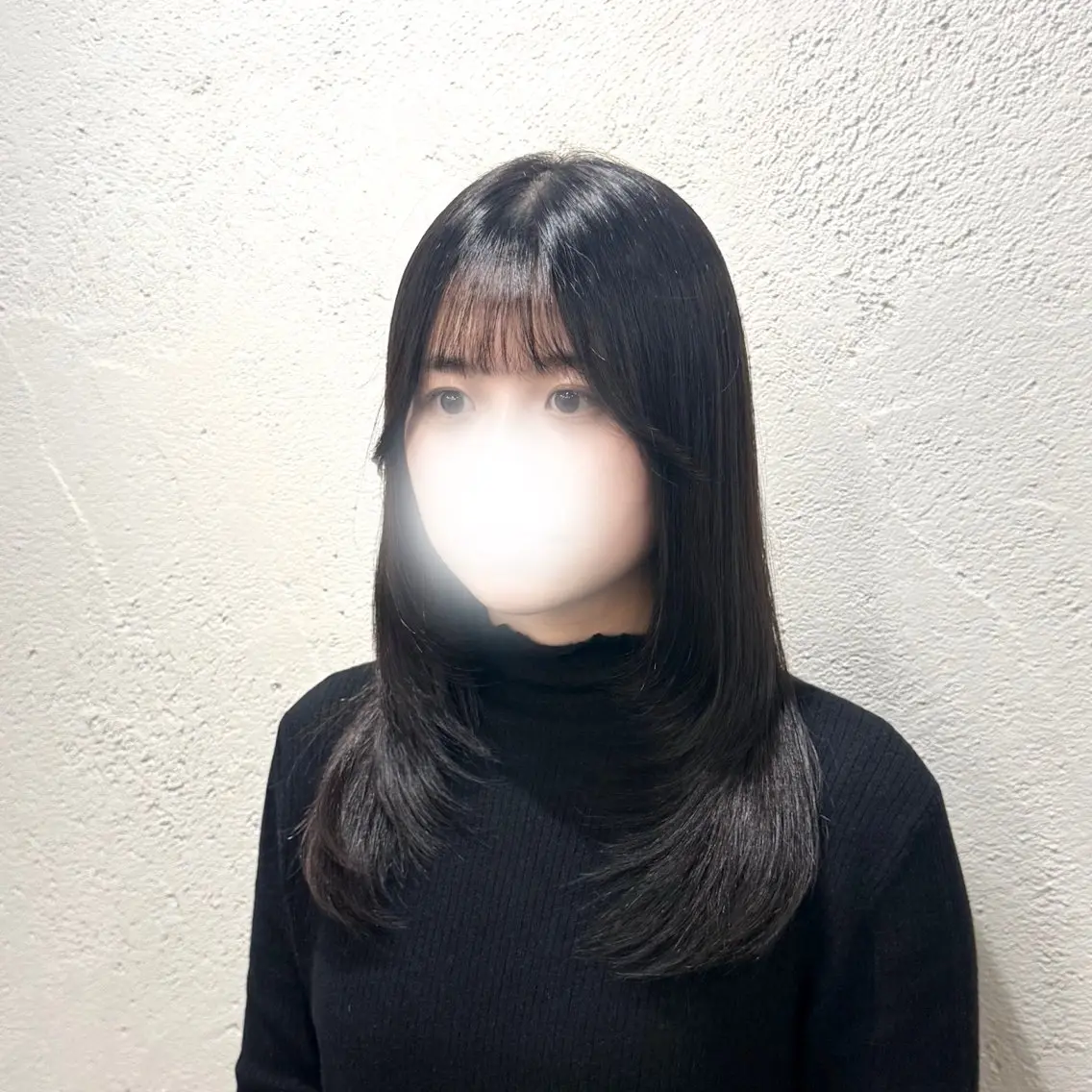 ロング 顔まわりレイヤー 顔周りカット レイヤーカット ✂️カットモデル 募集💎NANA💎のヘアスタイル