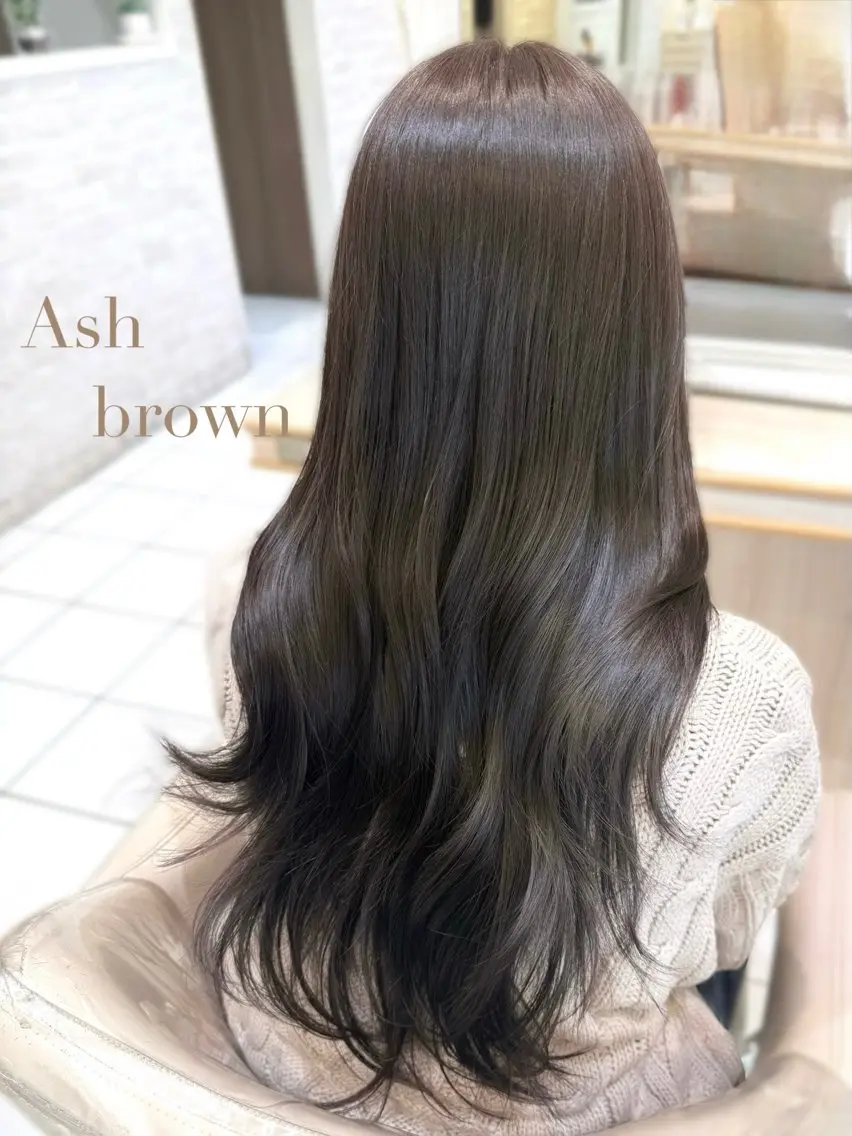 ロング カット ヘアカラー 縮毛矯正/レイヤー カット🎀rikaのヘアスタイル