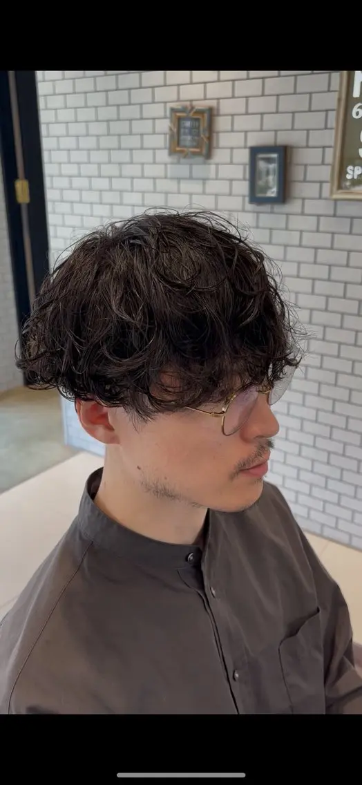 メンズ カット パーマ 目崎 丞のヘアスタイル