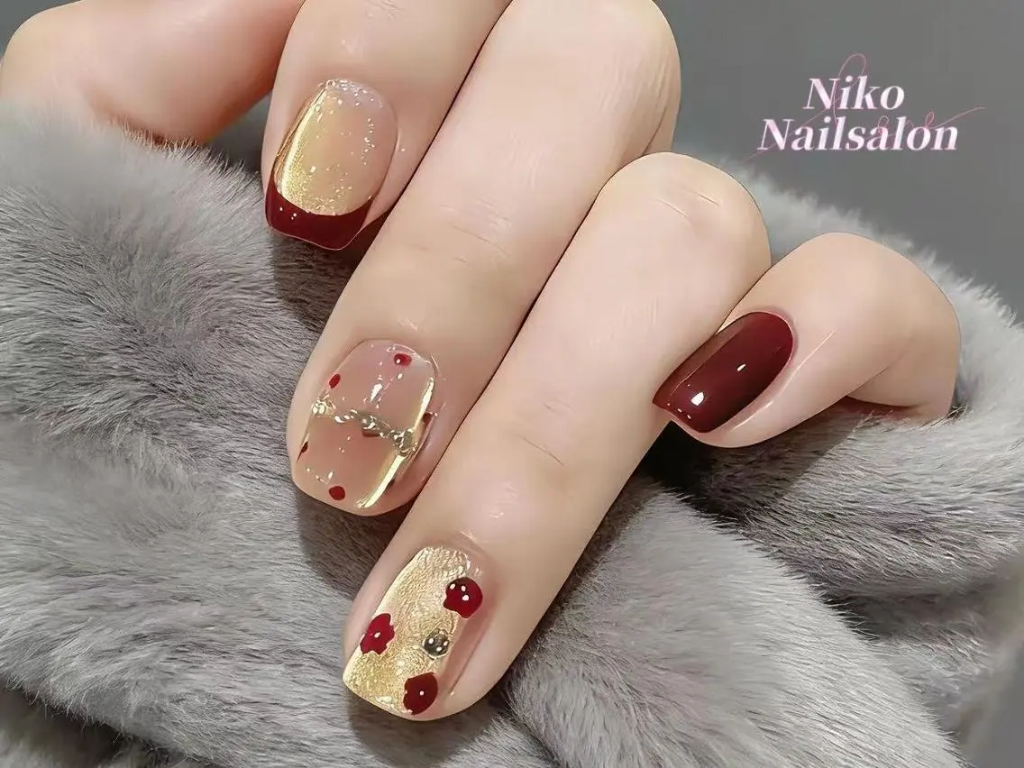 ネイル 長さ出し フットネイル フレンチネイル ジェルネイル ガラスフレンチ Nikoネイルサロン 本八幡店のネイルデザイン