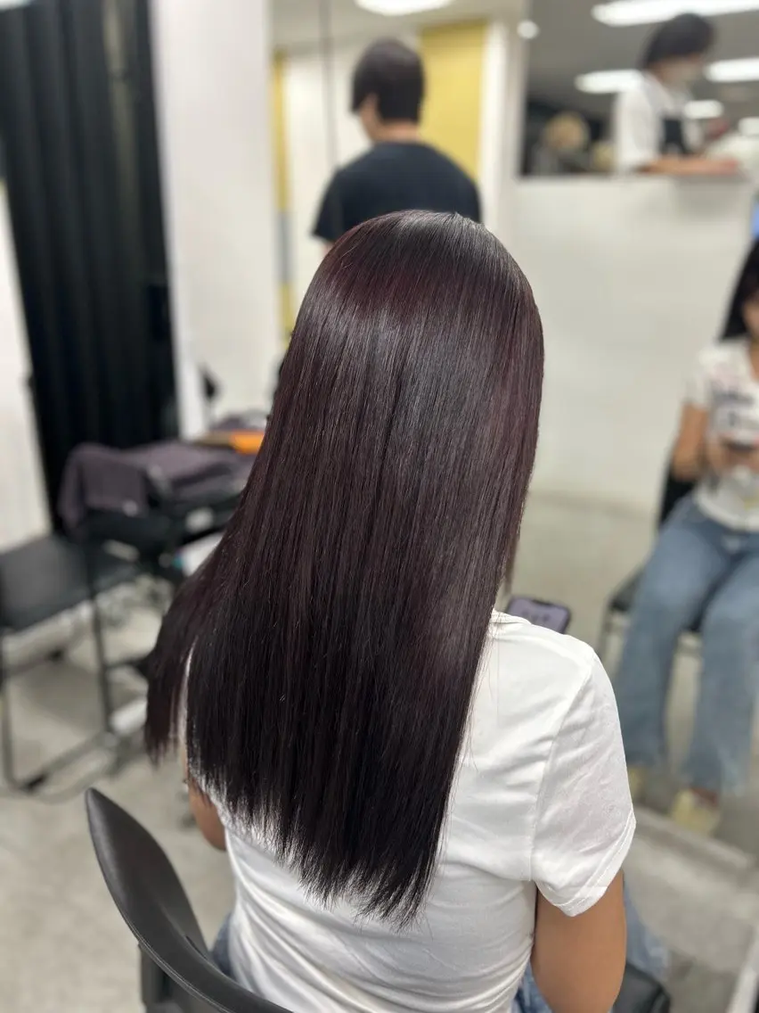 ロング カラー パーマ ヘアアレンジ カット ヘアカラー 縮毛矯正 トリートメント さくら🍒 暖色カラー/髪質改善のヘアスタイル