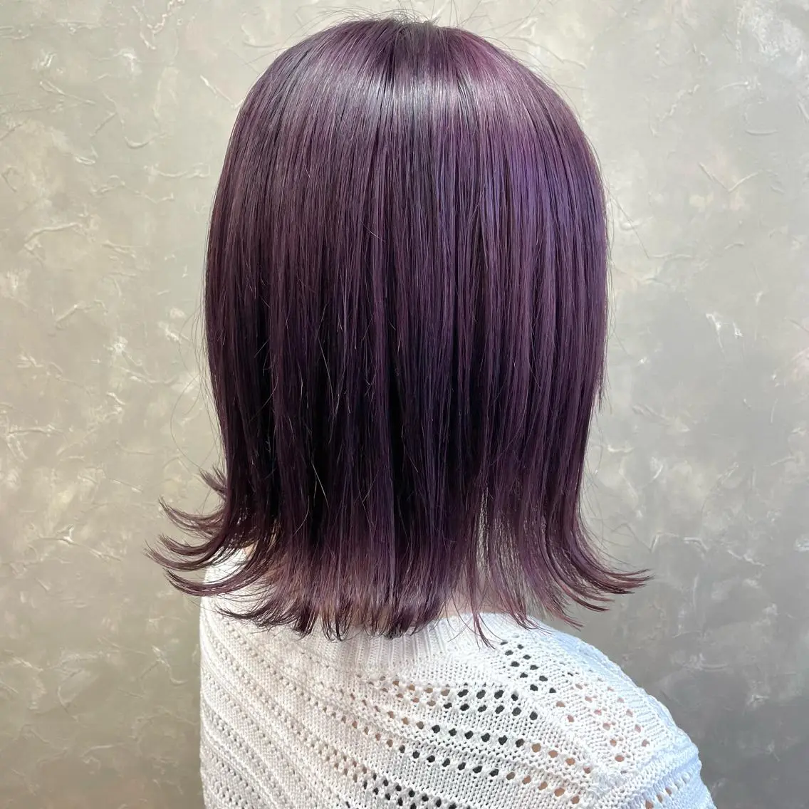 ミディアム カラー ブリーチ ラベンダーカラー カット ヘアカラー 有田裕真 【ブリーチカラー】のヘアスタイル