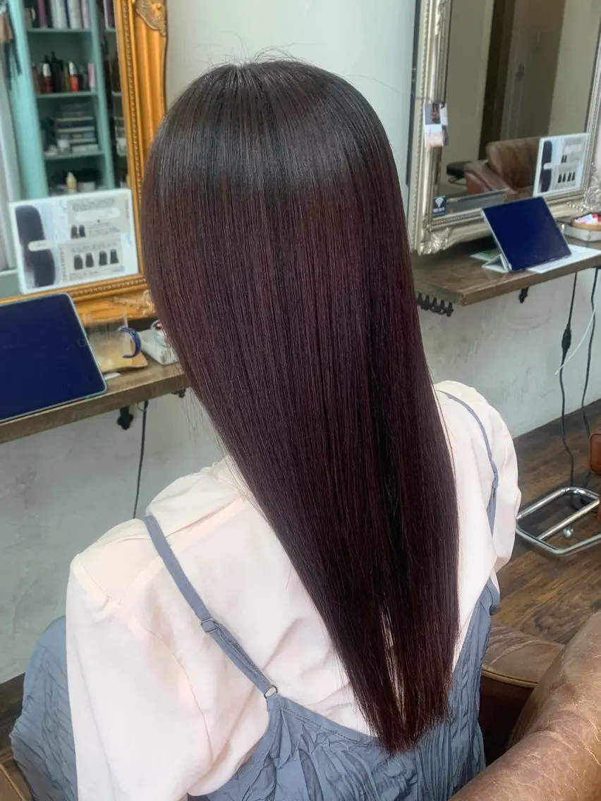 カラー ベージュカラー ピンクカラー ピンクベージュ ヘアカラー 大西 華央のヘアスタイル