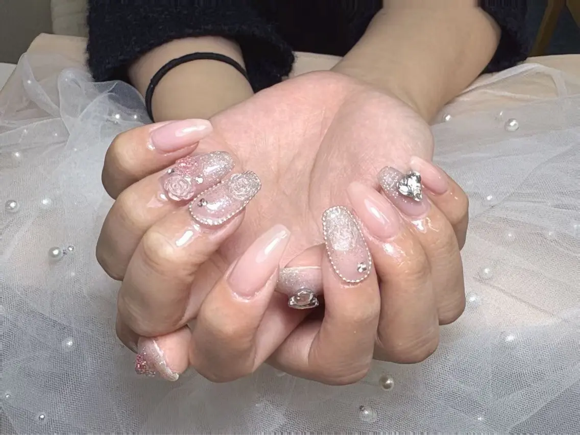【チップ長さだし】120分持ち込みデザイン★ 6本指までにの写真