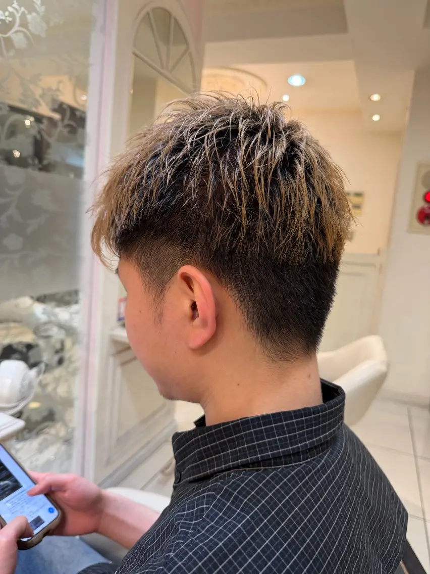 メンズ ツヤ重視 ワンカラー🫧Mioのヘアスタイル
