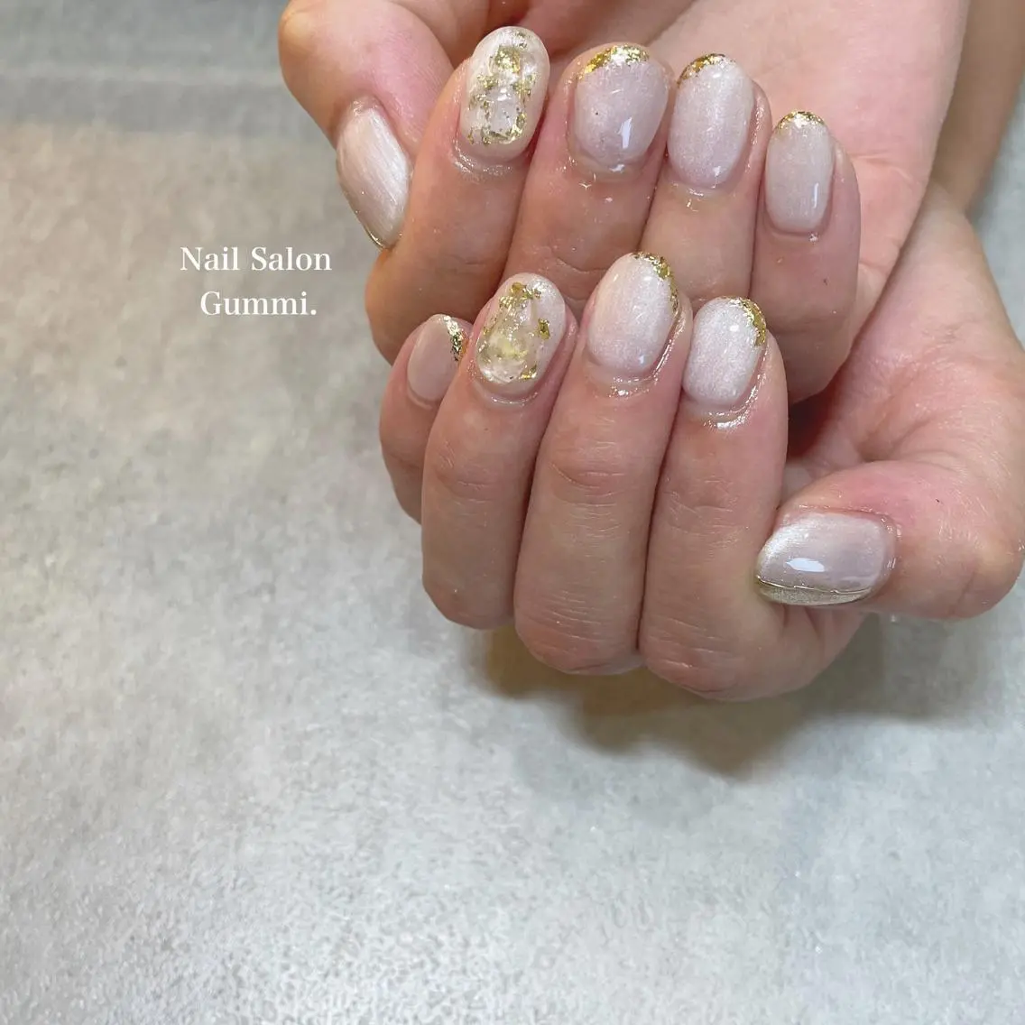 ネイル ホワイト Nail Salon Gummi.のネイルデザイン