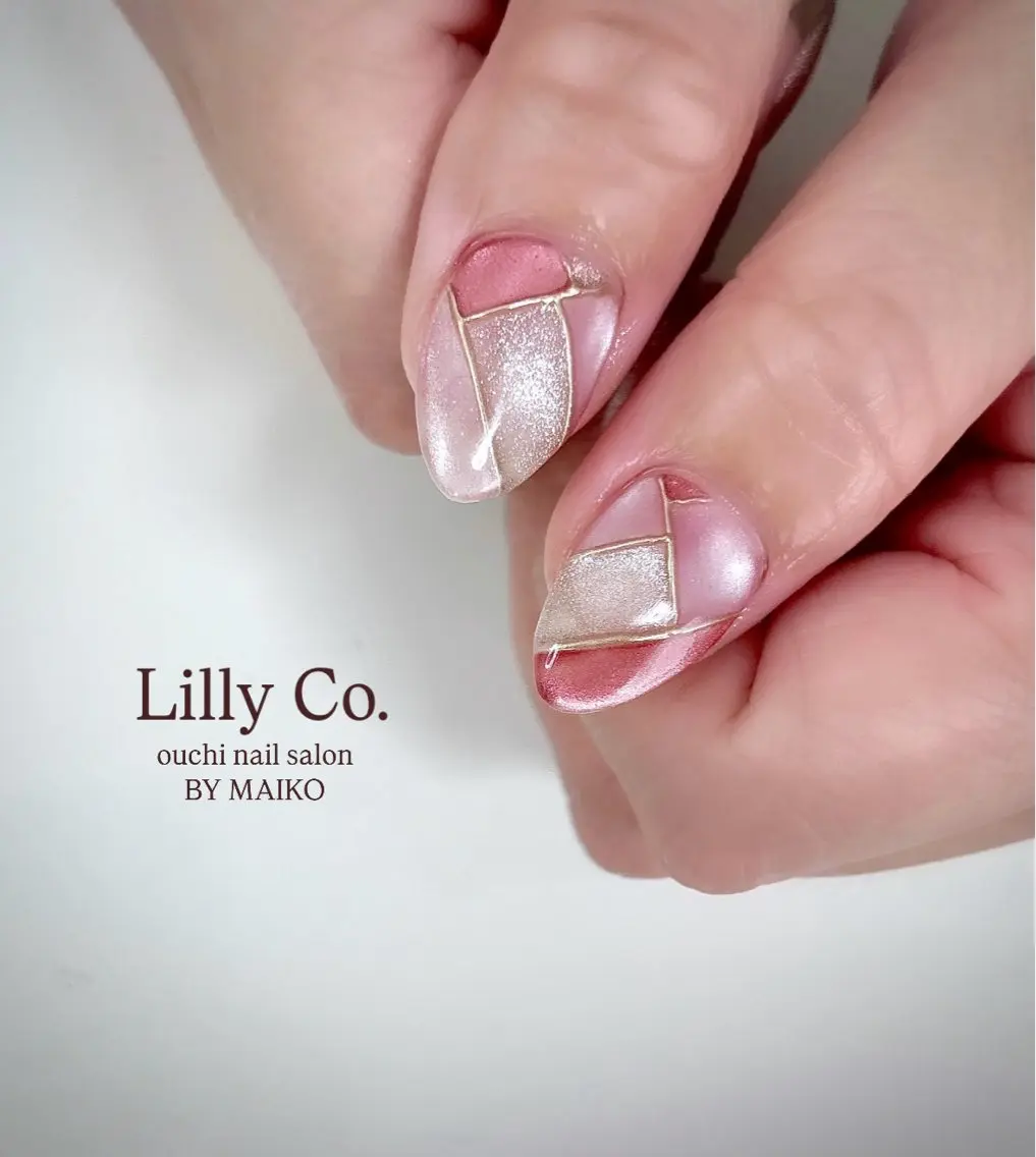 ネイル マグネットネイル ハンドネイル ハンドケア Lilly Co.のネイルデザイン