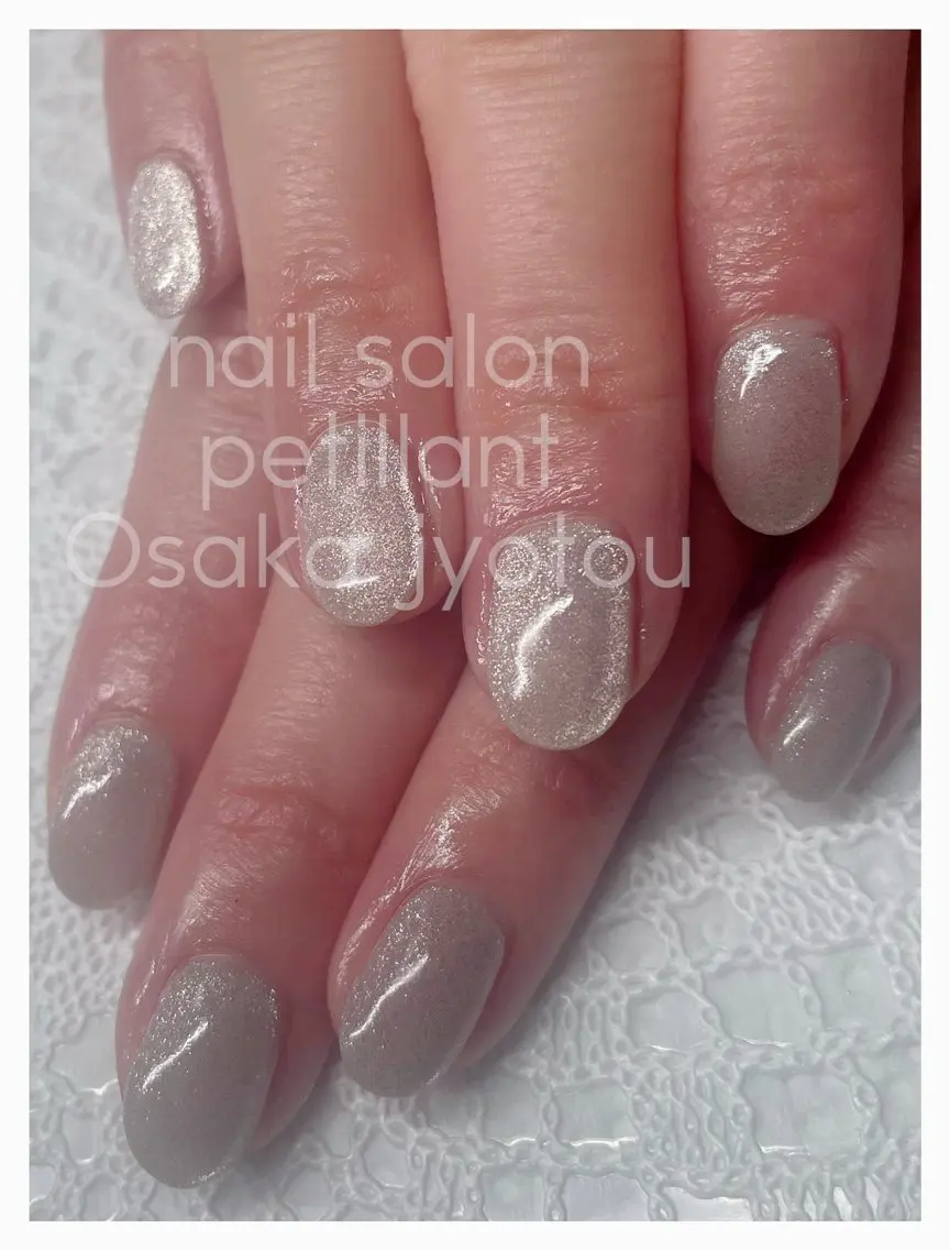 ネイル マグネットネイル ショートネイル nail salon petillantのネイルデザイン