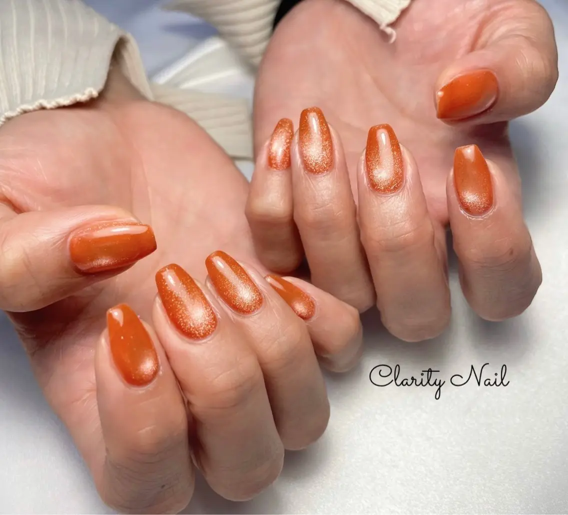ネイル マグネットネイル ワンカラーネイル ハンドネイル Clarity Nailのネイルデザイン