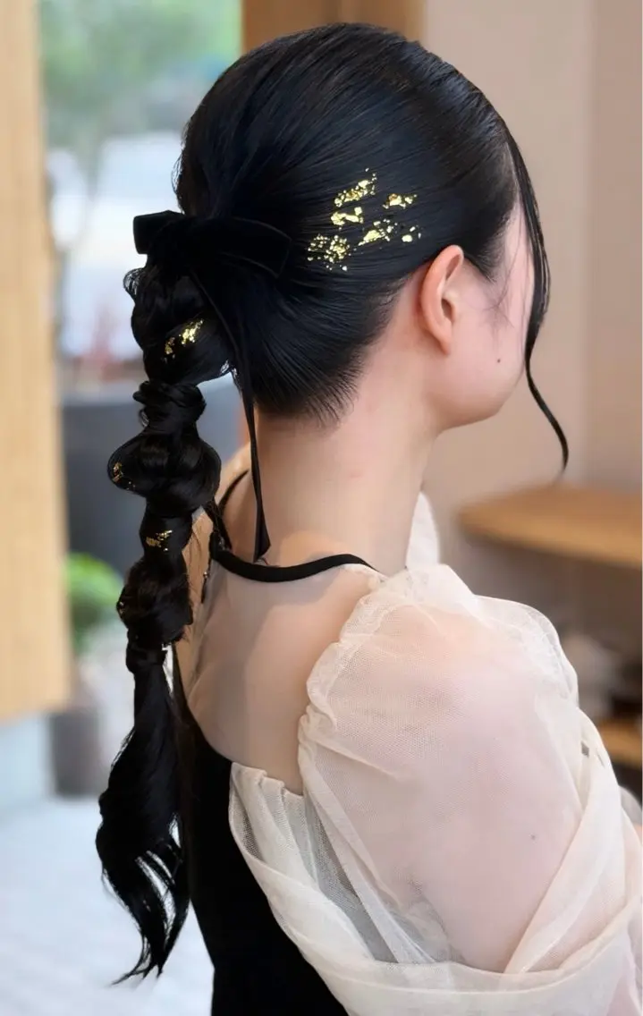 ロング ヘアアレンジ ヘアセット Legit Airiのマツエク・マツパデザイン