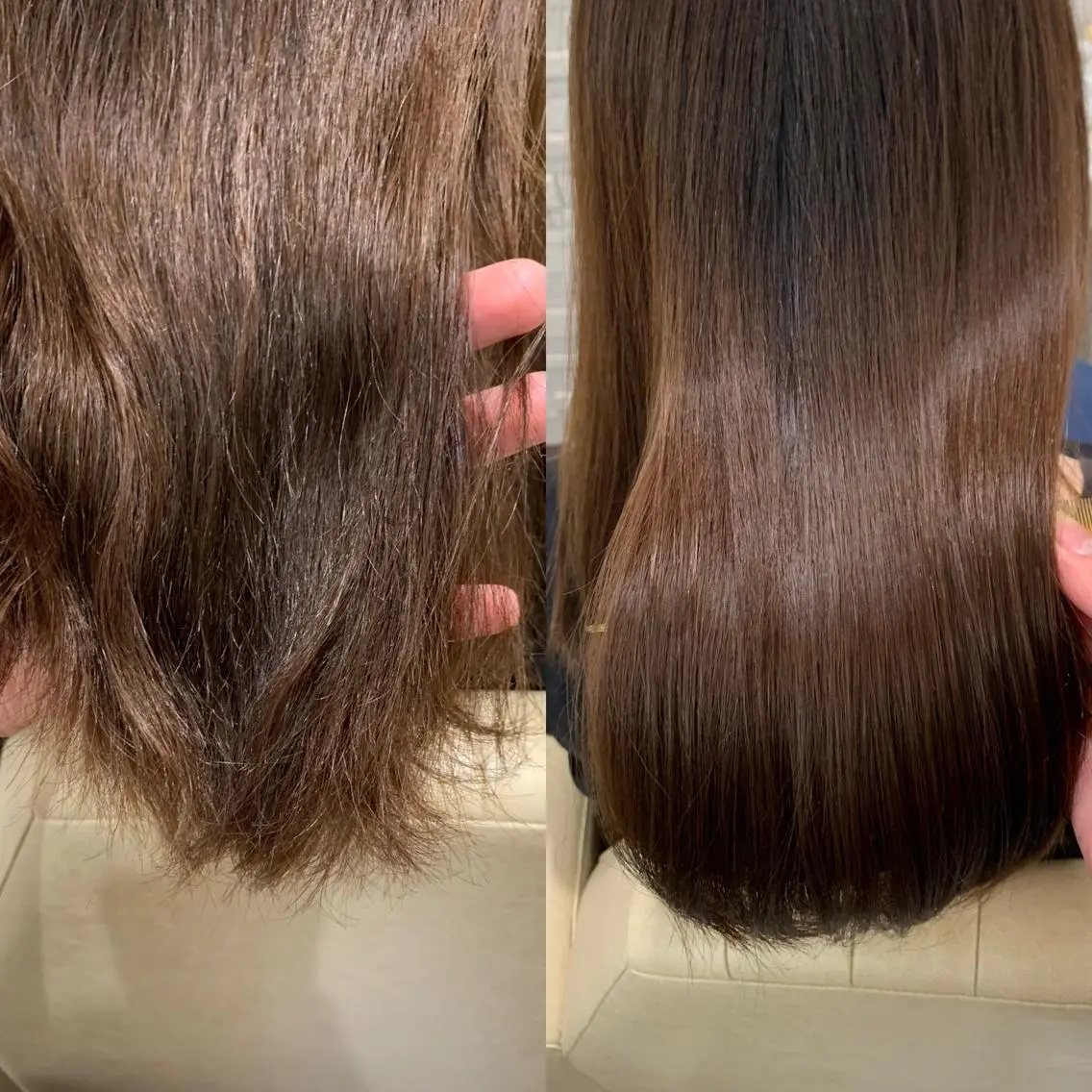 セミロング セミロングパーマ 縮毛矯正 トリートメント カット ヘアカラー トリートメント 韓国ヘア×髪質改善 ⭐️谷遼平⭐️のヘアスタイル