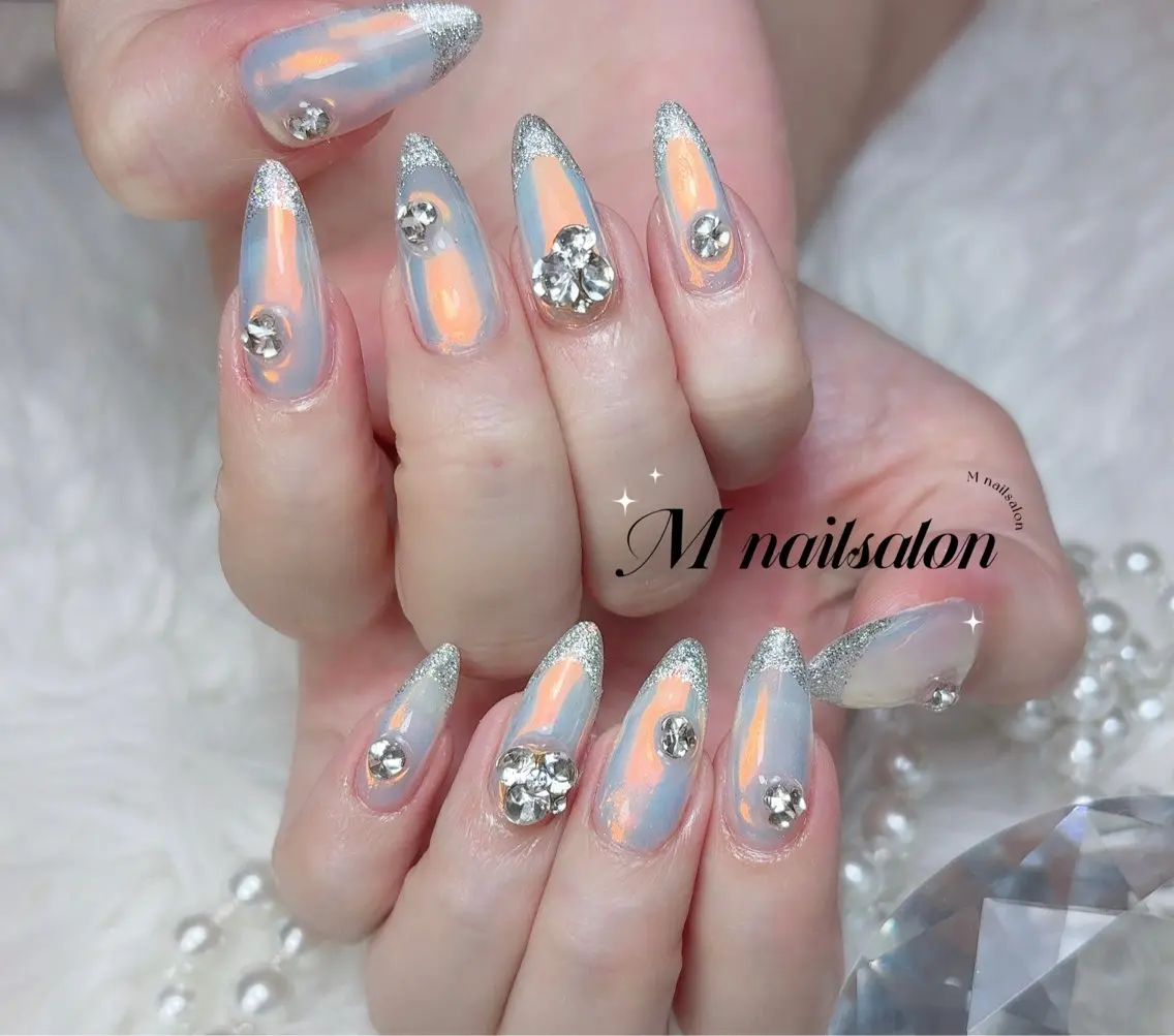 ネイル ハンドネイル M🌷nail 長さだし専門店のネイルデザイン