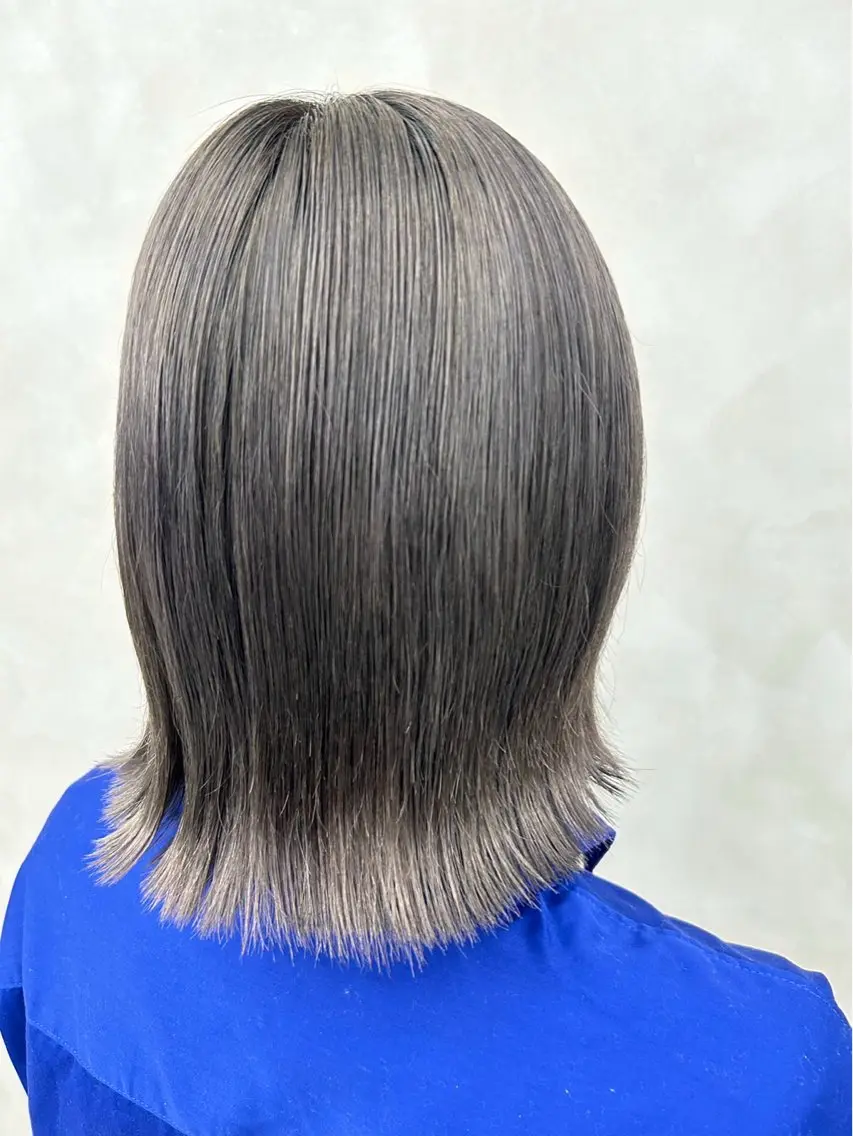 ミディアム カラー 髪質改善🫧 ミタセイヤのヘアスタイル