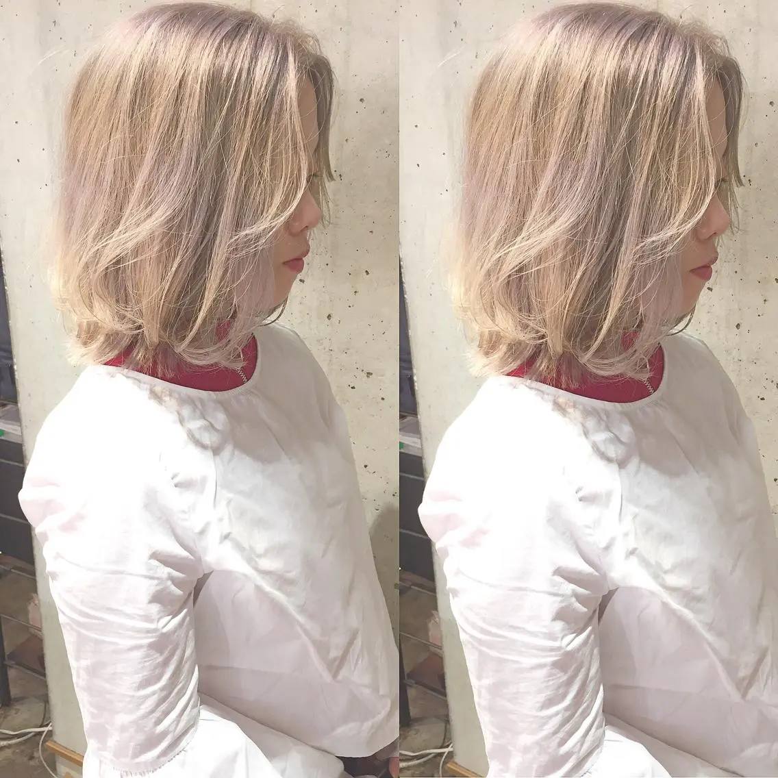 ショート カラー パーマ ヘアアレンジ メンズ キッズ ネイル マツエク・マツパ 透明感カラー グレージュ 赤色 ホワイト カット ヘアカラー トリートメント 顔まわりレイヤー× 韓国ヘアオタベシンヤのヘアスタイル