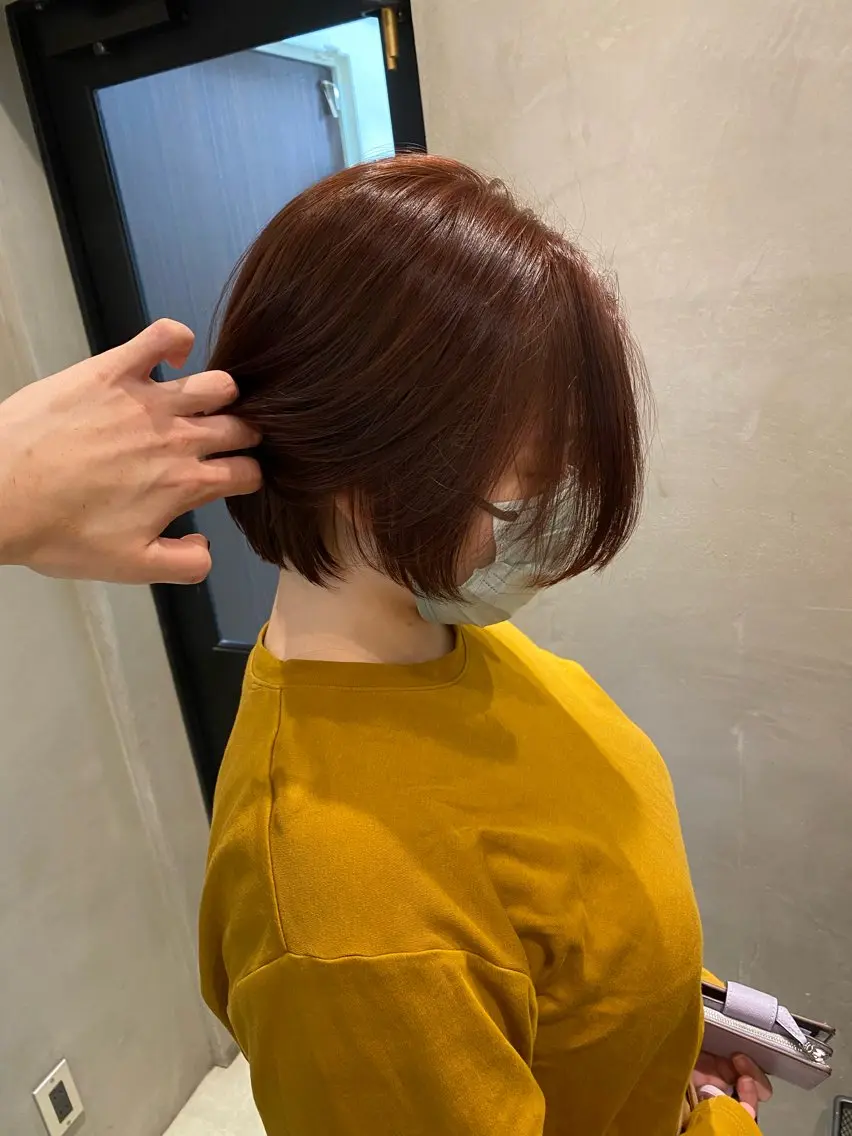 セミロング ヘアカラー トリートメント 新宿/顔周りカット +レイヤー=しずく♩のヘアスタイル