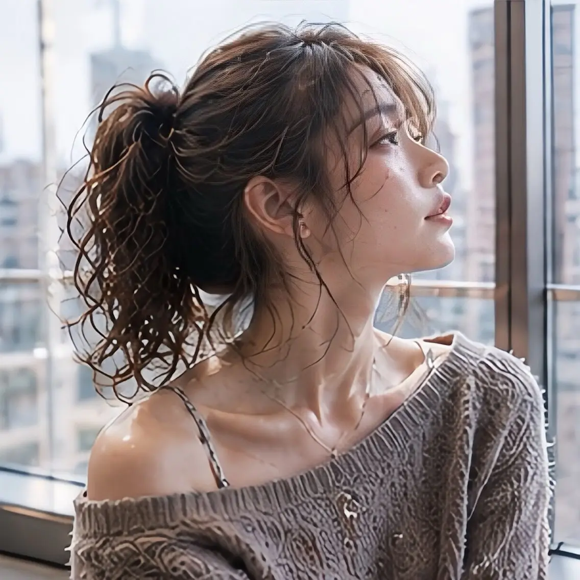 ロング カット 池袋/前髪/顔周り 縮毛矯正/おばかんのヘアスタイル