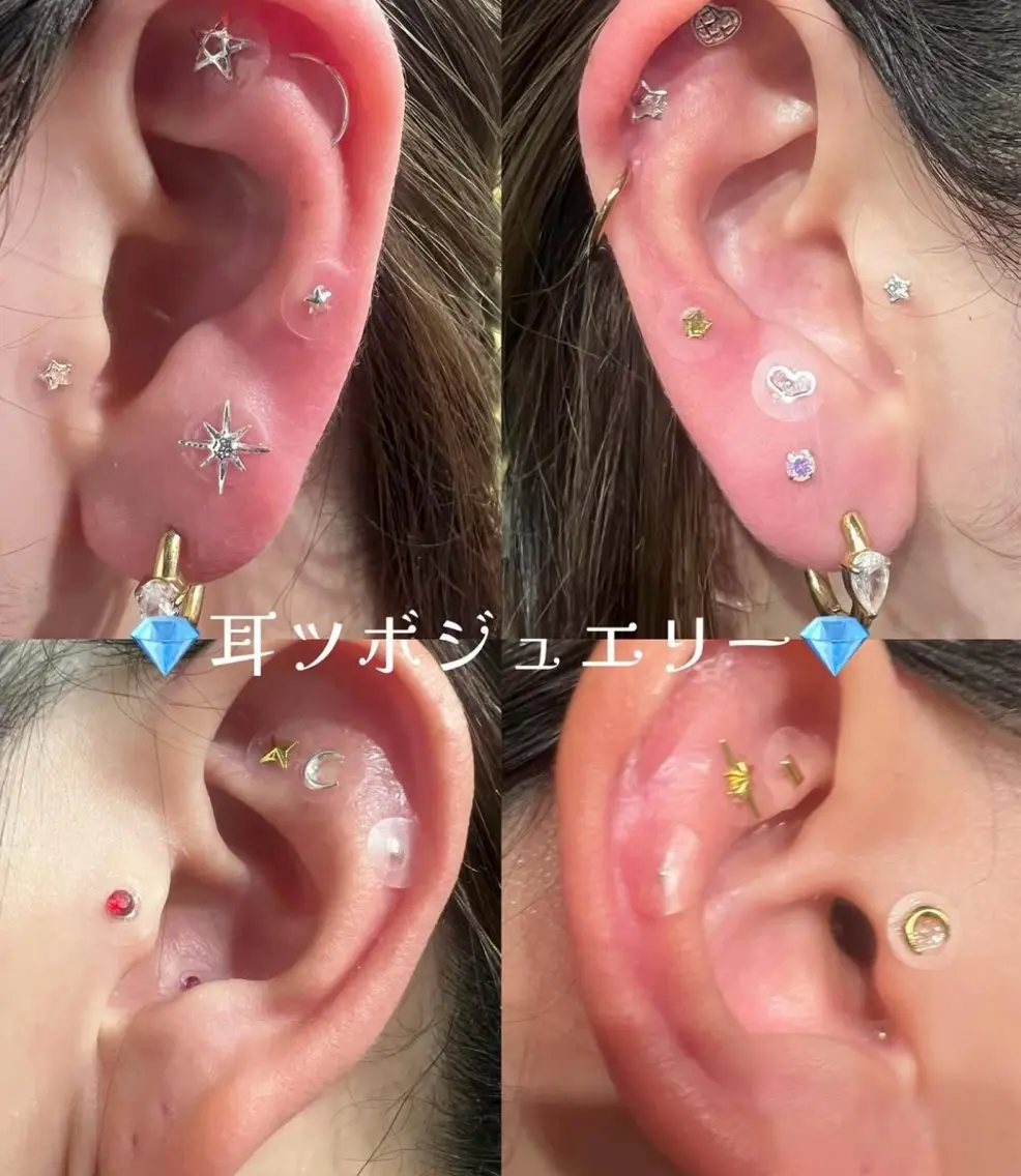 💎ヘッドスパ×耳つぼジュエリー10粒💎の写真