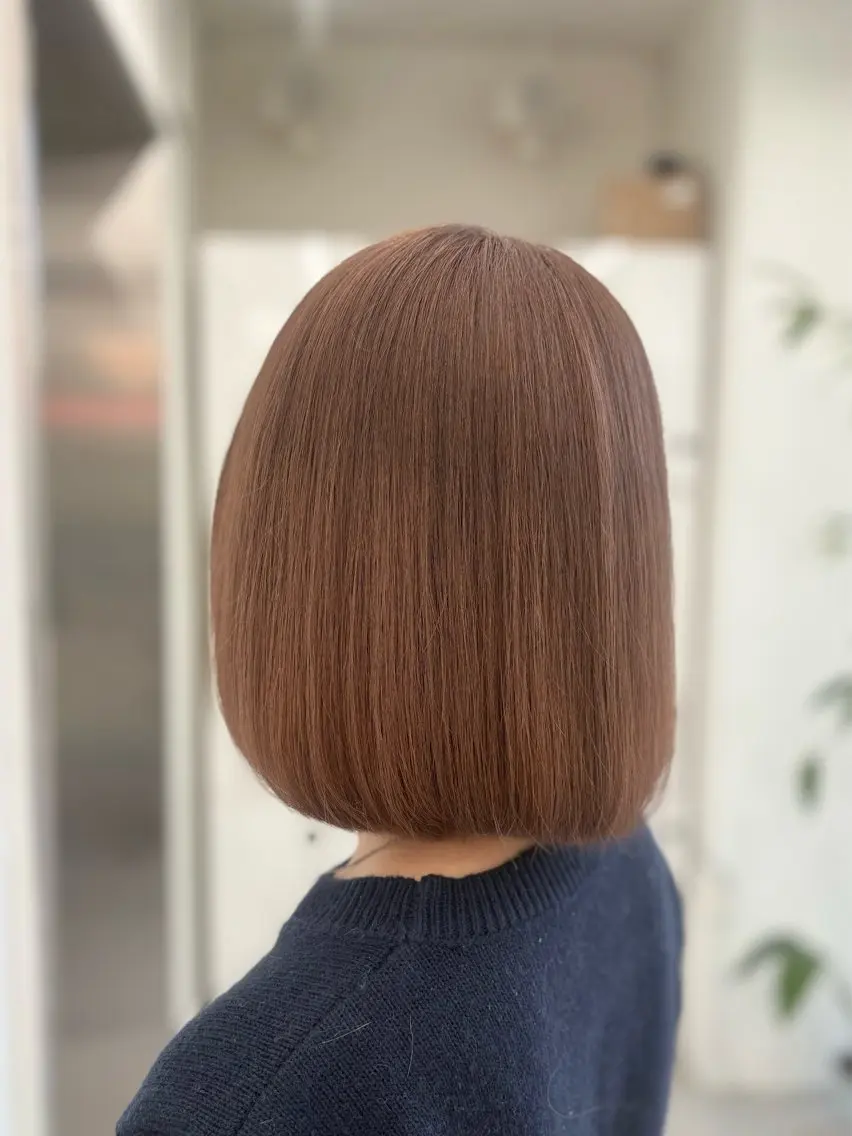 ショート カラー ブリーチ ブラウンカラー 透明感カラー オリーブカラー オレンジ 🌟ゆりあ🌟 JILLSTUDIOのヘアスタイル