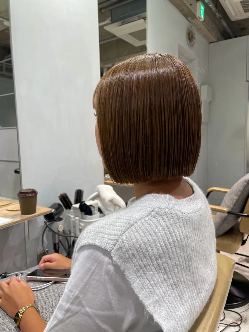 ショート カラー カット ヘアカラー いまかわ ゆなのヘアスタイル