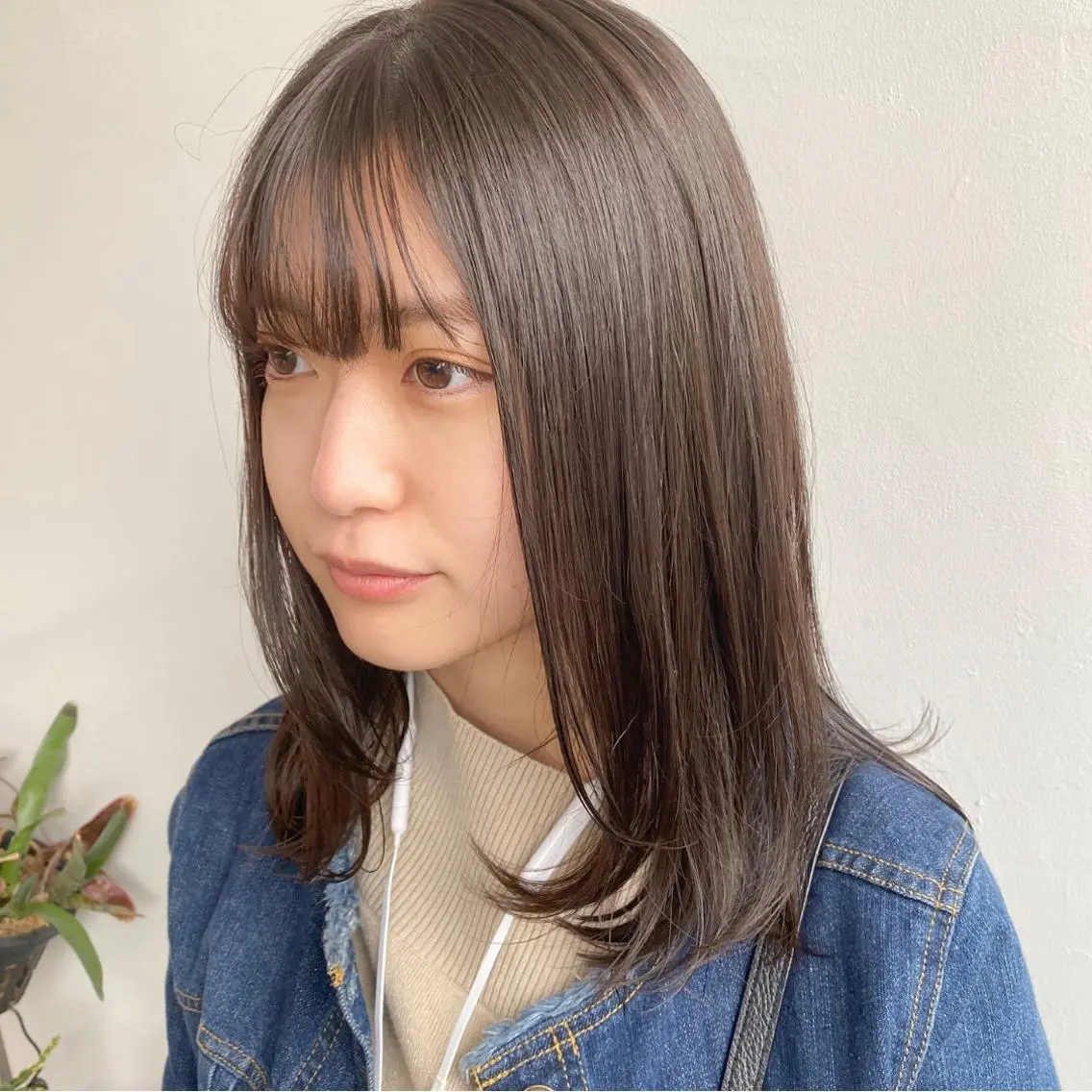 ミディアム カラー カット ヘアカラー トリートメント 艶カラー⁑ナチュラル ⁑中屋恵美🍃のヘアスタイル