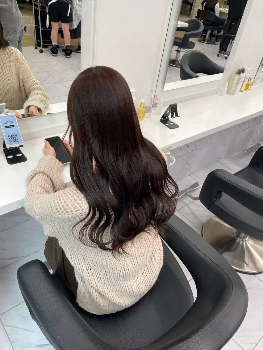 ロング カラー ヘアアレンジ ヘアカラー トリートメント ヘアセット 💗横浜美容室 💗HARUNAのヘアスタイル