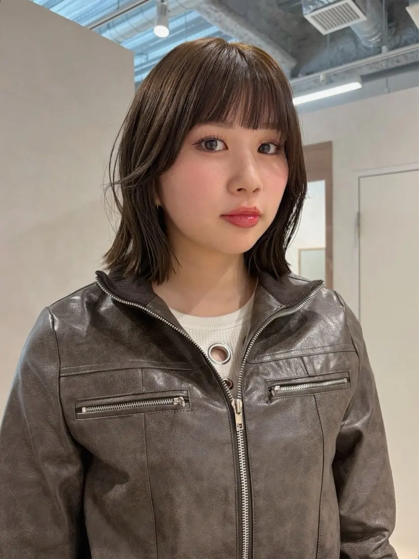 ミディアム カラー トリートメント 砂原 ひよりのヘアスタイル