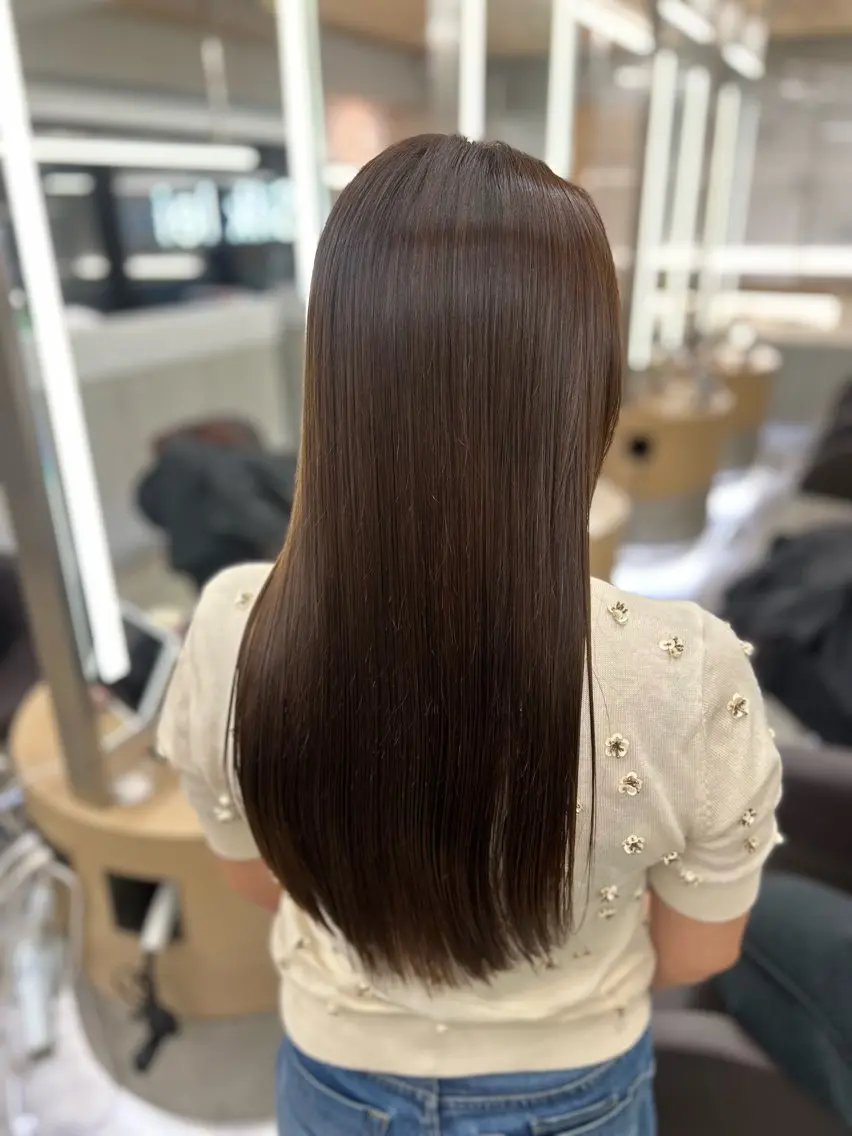 ロング カラー 縮毛矯正 酸性ストレート 銀座/美髪縮毛矯正 /髪質改善/山本翔華のヘアスタイル