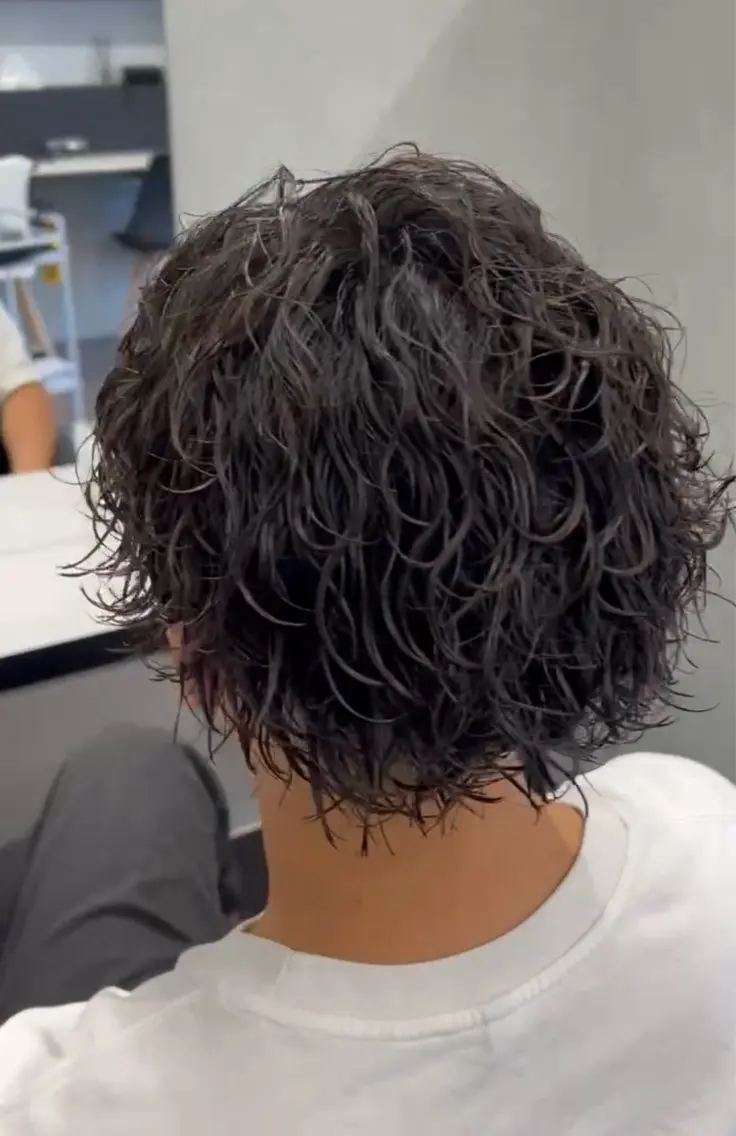 ミディアム パーマ メンズ カット パーマ 【メンズ特化】玉貞 健太のヘアスタイル