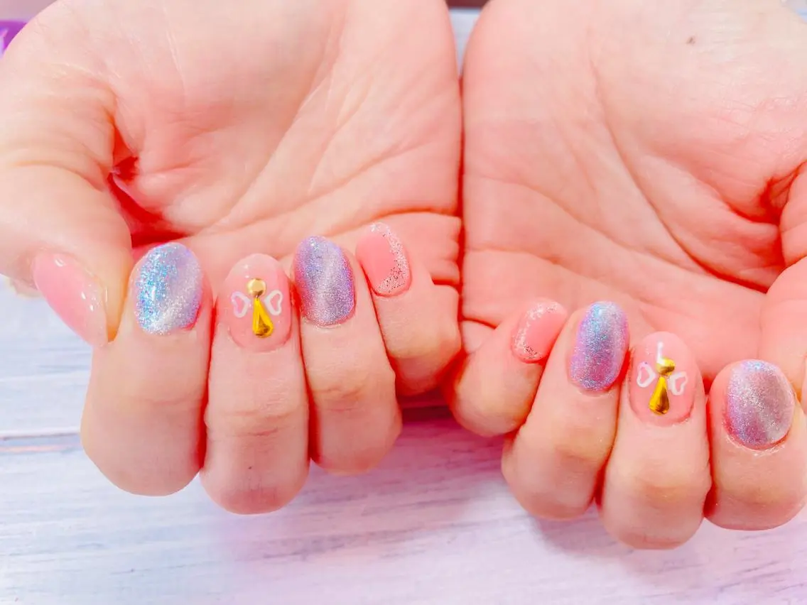 ポイントデザインネイル❣️～2本デザインの写真