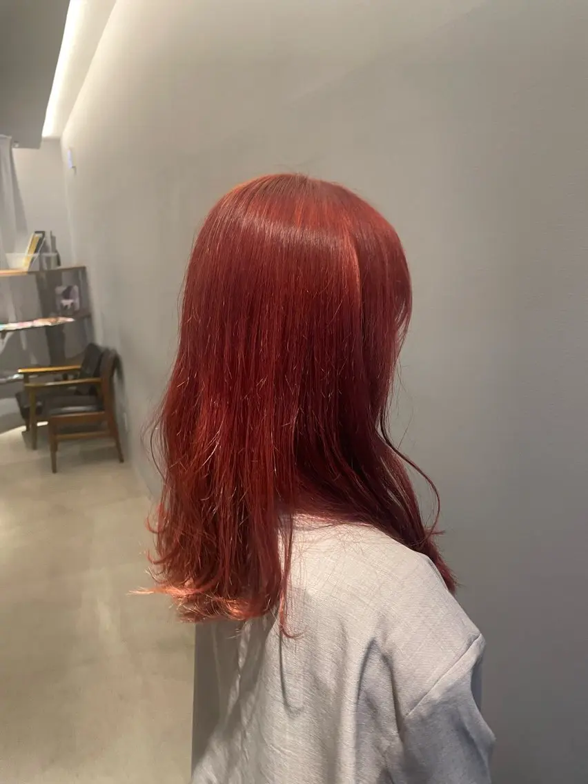 セミロング 特化✨透明感カラー 白髪染め✨住田緋菜のヘアスタイル